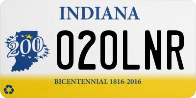 IN license plate 020LNR