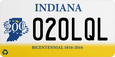IN license plate 020LQL