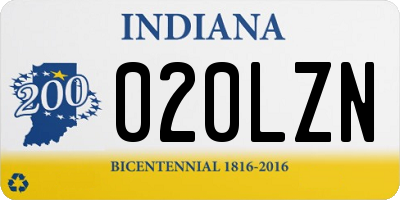 IN license plate 020LZN