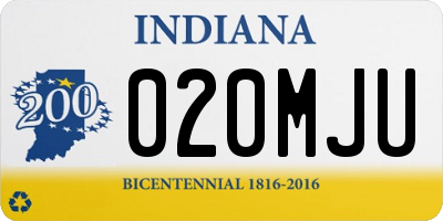 IN license plate 020MJU