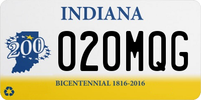 IN license plate 020MQG