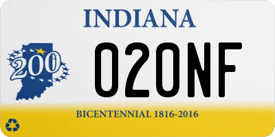 IN license plate 020NF