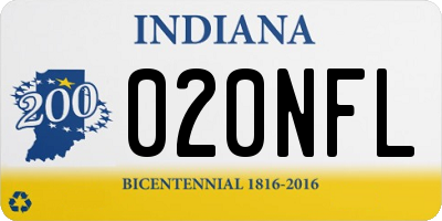 IN license plate 020NFL