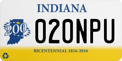 IN license plate 020NPU