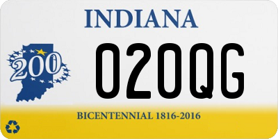 IN license plate 020QG