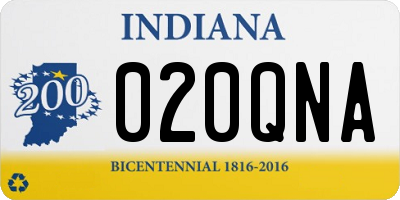 IN license plate 020QNA