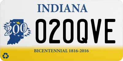 IN license plate 020QVE