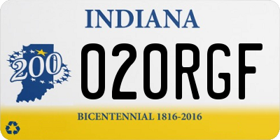 IN license plate 020RGF