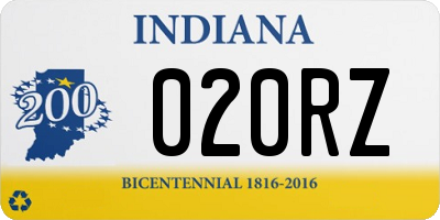 IN license plate 020RZ