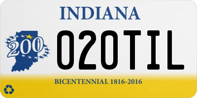 IN license plate 020TIL