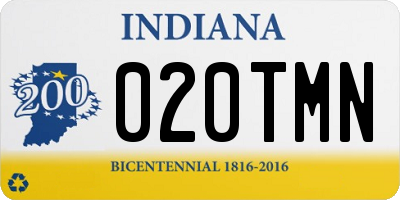 IN license plate 020TMN