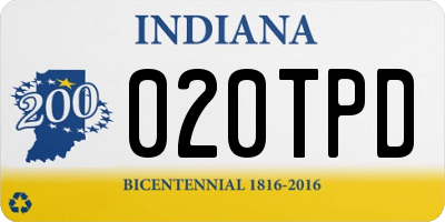 IN license plate 020TPD