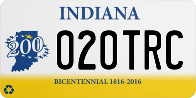 IN license plate 020TRC