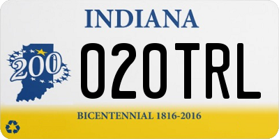 IN license plate 020TRL