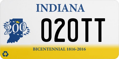 IN license plate 020TT