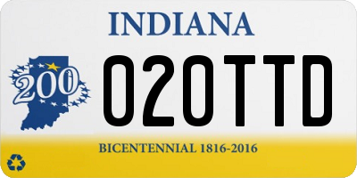 IN license plate 020TTD