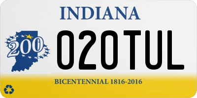 IN license plate 020TUL