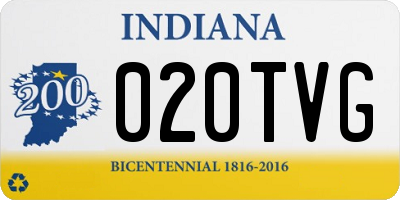 IN license plate 020TVG