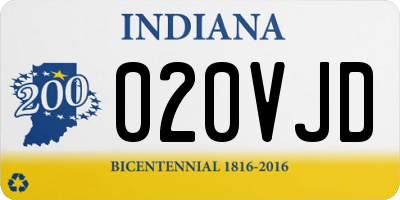 IN license plate 020VJD