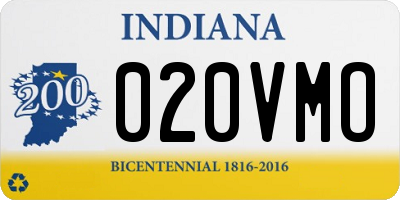IN license plate 020VMO