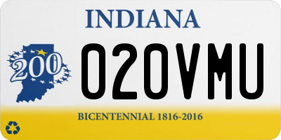 IN license plate 020VMU