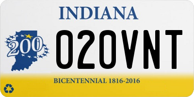 IN license plate 020VNT