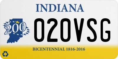 IN license plate 020VSG