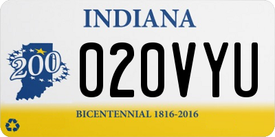 IN license plate 020VYU