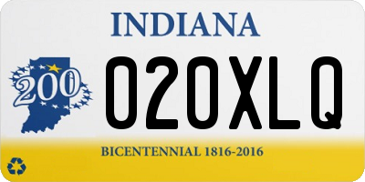 IN license plate 020XLQ