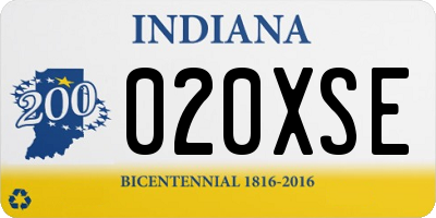 IN license plate 020XSE