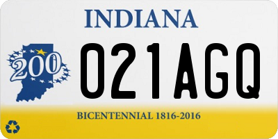 IN license plate 021AGQ