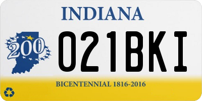 IN license plate 021BKI