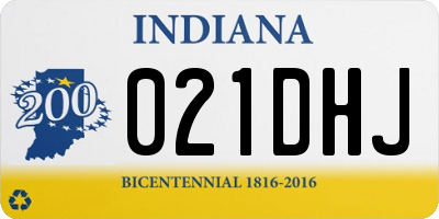 IN license plate 021DHJ