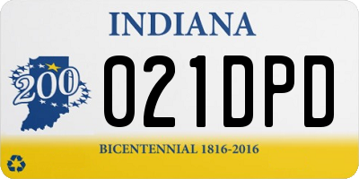 IN license plate 021DPD