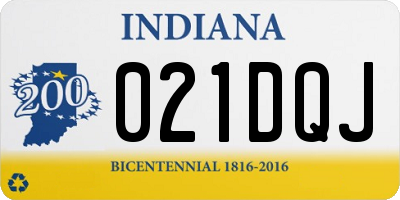 IN license plate 021DQJ