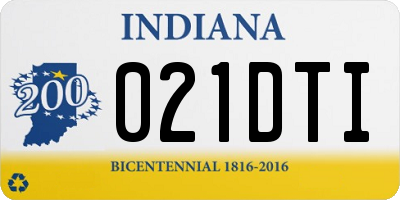 IN license plate 021DTI