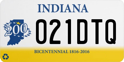 IN license plate 021DTQ
