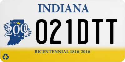 IN license plate 021DTT