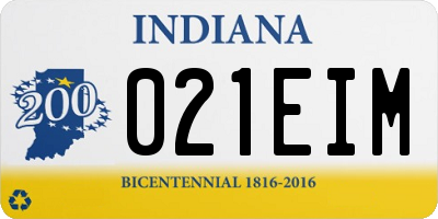 IN license plate 021EIM