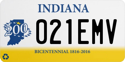 IN license plate 021EMV