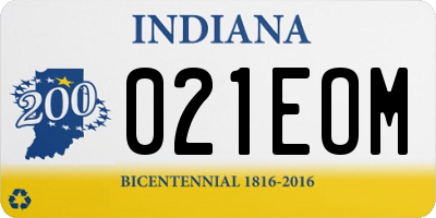 IN license plate 021EOM