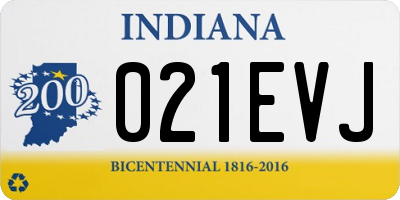 IN license plate 021EVJ
