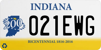 IN license plate 021EWG