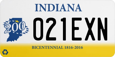 IN license plate 021EXN