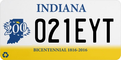IN license plate 021EYT