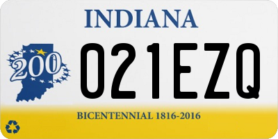 IN license plate 021EZQ