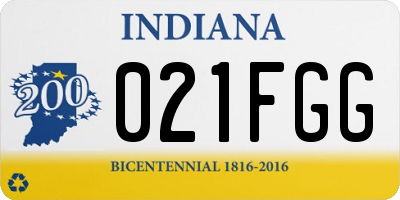 IN license plate 021FGG
