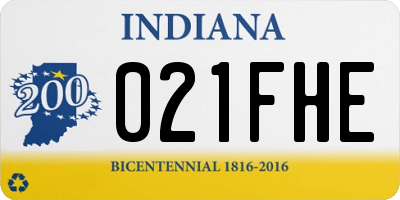 IN license plate 021FHE