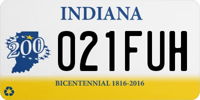 IN license plate 021FUH