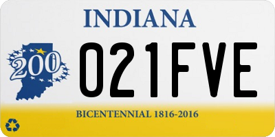 IN license plate 021FVE